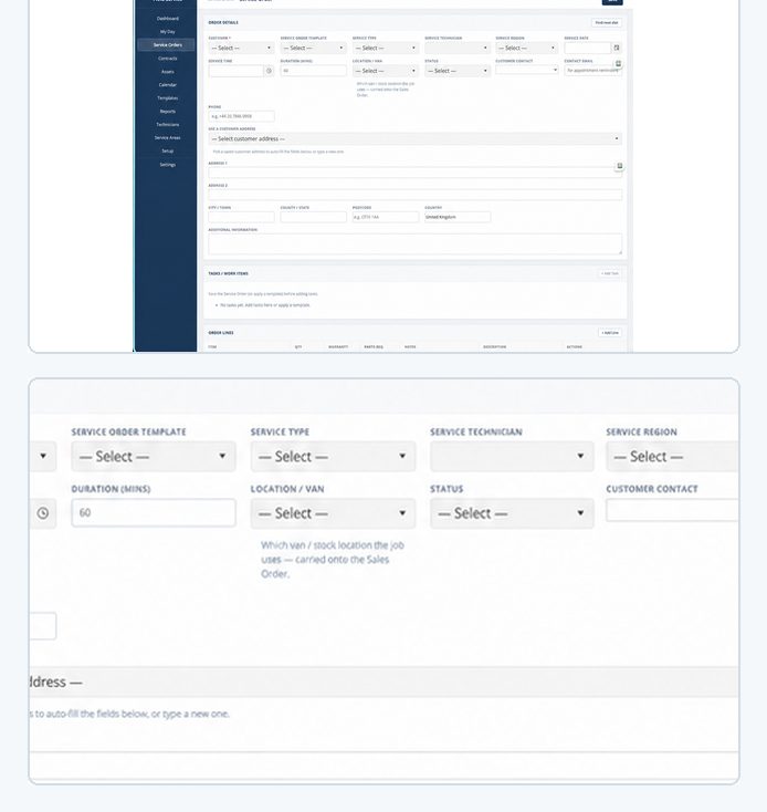 A service contract record in NetSuite with SLA, terms and billing rules